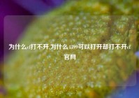 为什么cf打不开,为什么4399可以打开却打不开cf官网
