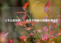 《不让游戏机：一场关于界限与想象的博弈》