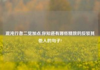混沌行者二觉加点,你知道有哪些精致的反驳其他人的句子?