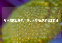 年休假权益解析：5天、10天与15天的法定标准