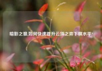 暗影之狼,如何快速提升云顶之弈下棋水平?
