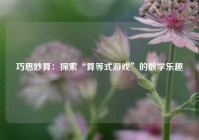 巧思妙算：探索“算等式游戏”的数学乐趣