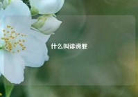 什么叫诽谤罪