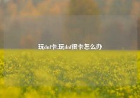 玩dnf卡,玩dnf很卡怎么办