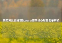 明尼苏达森林狼队2023-24赛季核心球员名单解析