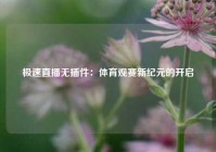 极速直播无插件：体育观赛新纪元的开启