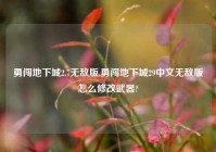 勇闯地下城2.7无敌版,勇闯地下城29中文无敌版怎么修改武器?