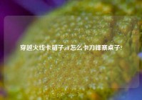 穿越火线卡箱子,cF怎么卡刀锋寨桌子?