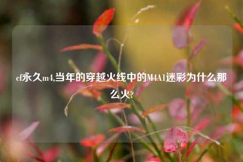 cf永久m4,当年的穿越火线中的M4A1迷彩为什么那么火?