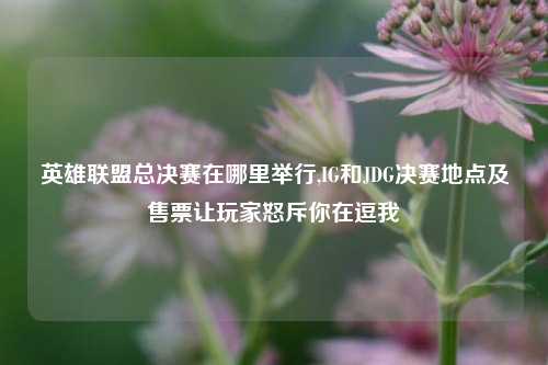 英雄联盟总决赛在哪里举行,IG和JDG决赛地点及售票让玩家怒斥你在逗我