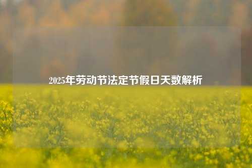 2025年劳动节法定节假日天数解析