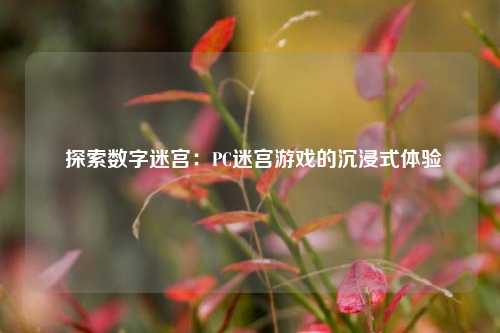  探索数字迷宫：PC迷宫游戏的沉浸式体验