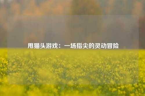  甩猫头游戏：一场指尖的灵动冒险