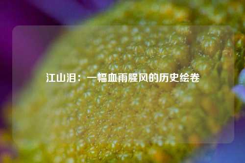 江山泪：一幅血雨腥风的历史绘卷