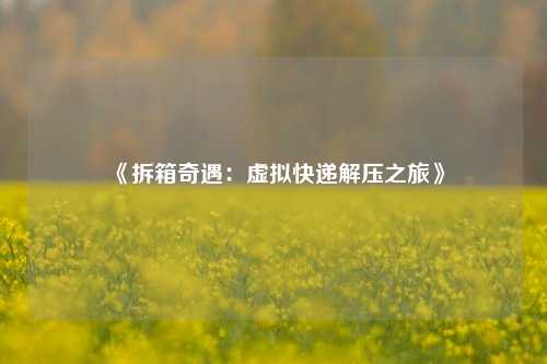 《拆箱奇遇：虚拟快递解压之旅》