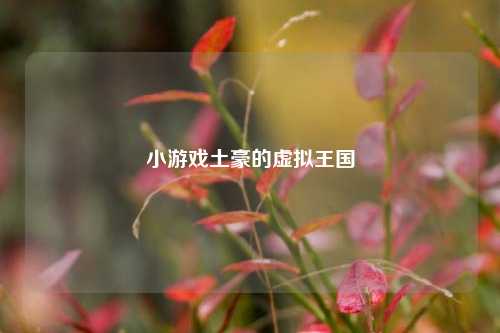 小游戏土豪的虚拟王国