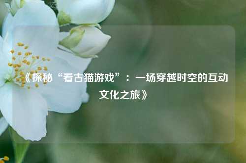 《探秘“看古猫游戏”：一场穿越时空的互动文化之旅》