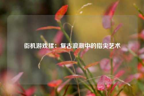 街机游戏揉：复古浪潮中的指尖艺术